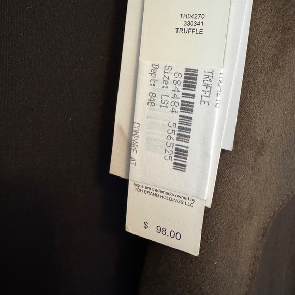 T Tahari Brown Faux Suede Jacket (new) - Picture 6 of 9